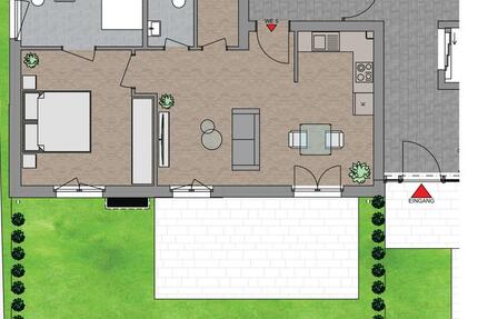 Exkusive 2,5 Zimmer Erdgeschosswohnung zur Miete-Erstbezug 2 zimmer