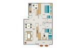 Etagenwohnung Duisburg Mittelmeiderich - 3.5 Zimmer, 71 m&sup2;, 583&euro; | Angebot:26329901