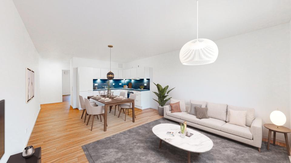 Familien aufgepasst! Moderne Wohnung mit 2 Bädern und EBK 4 zimmer