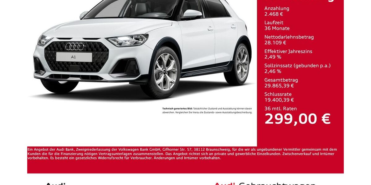 Audi A1 6.611 km 30.888 &euro; Dortmund 44143