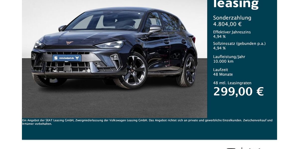 Cupra Leon 6.999 km 33.444 € Dortmund 44269