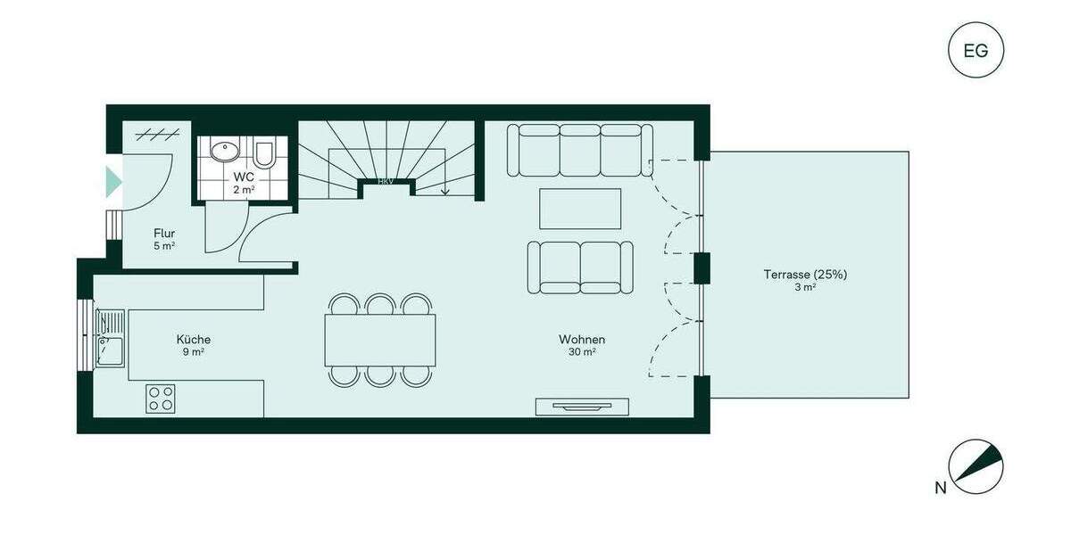 Dachterrasse und Komfort erleben 4 zimmer