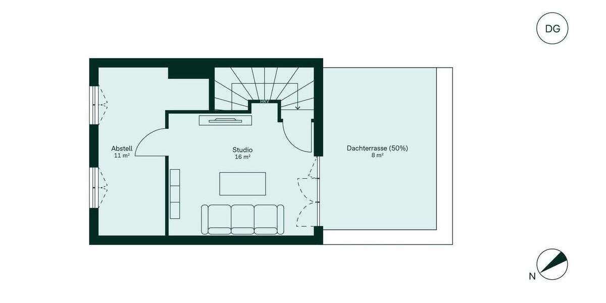 Dachterrasse und Komfort erleben 4 zimmer