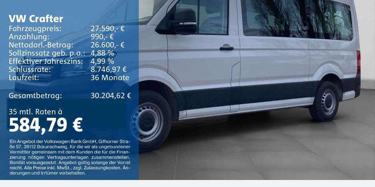 VW Crafter 118.706 km 27.590 &euro; Bochum 44892