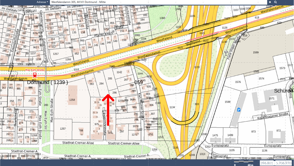 Multifunktionales Grundstück (5.325 m), in Top Lage von Dortmund, verkehrsgünstig gelegen zimmer