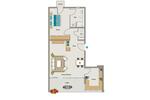 Etagenwohnung Essen Stadtkern - 2.5 Zimmer, 65 m&sup2;, 808&euro; | Angebot:26079941