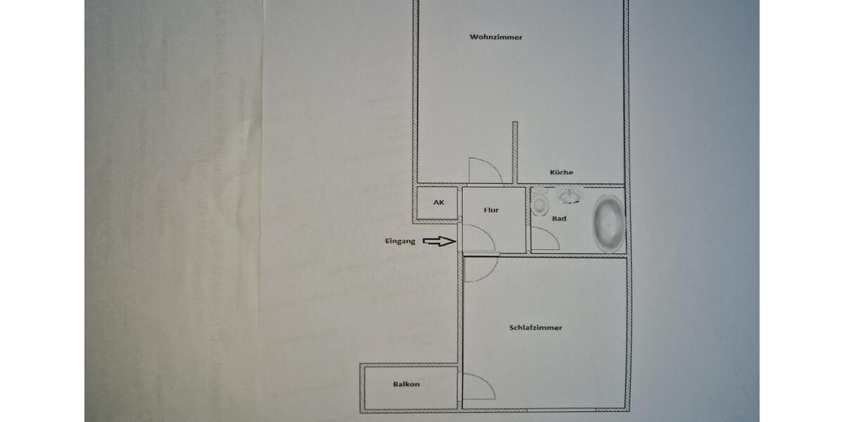 Etagenwohnung Marl Alt-Marl - 2 Zimmer, 48 m&sup2;, 383&euro; | Angebot:26326556