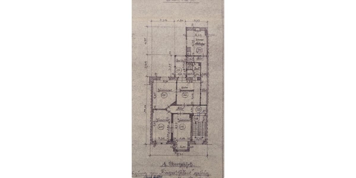 Etagenwohnung Essen Huttrop - 4 Zimmer, 106 m&sup2;, 925&euro; | Angebot:26148558