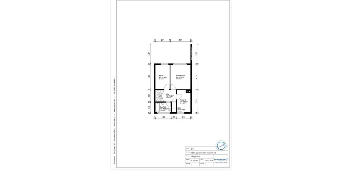 Einfamilienhaus Gelsenkirchen Gelsenkirchen-Nord - 4.5 Zimmer, 95 m&sup2;, 1.500&euro; | Angebot:25935967