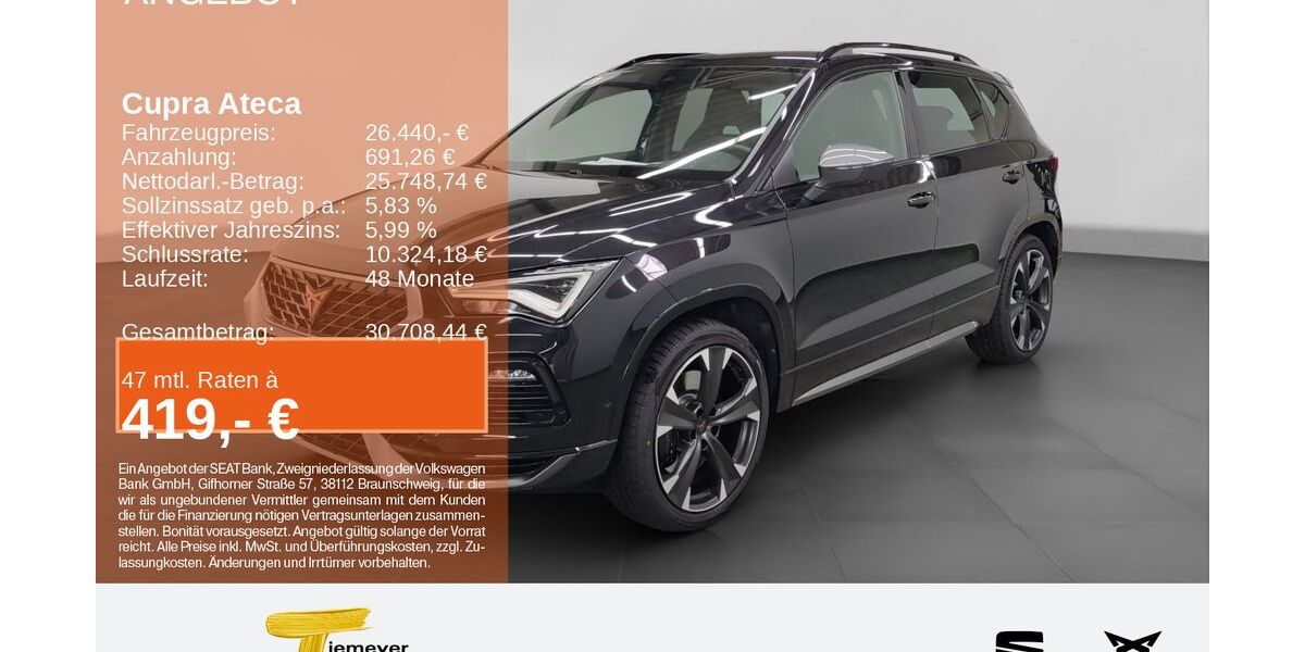 Cupra Ateca 97.625 km 24.810 &euro; Bochum 44809