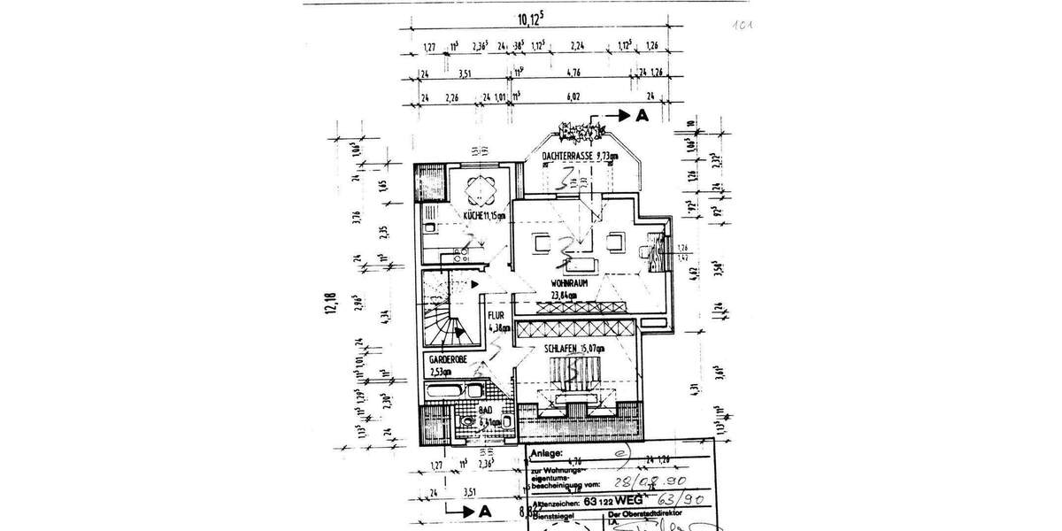 Etagenwohnung Bochum Wattenscheid - 2 Zimmer, 67 m&sup2;, 159.000&euro; | Angebot:25540243