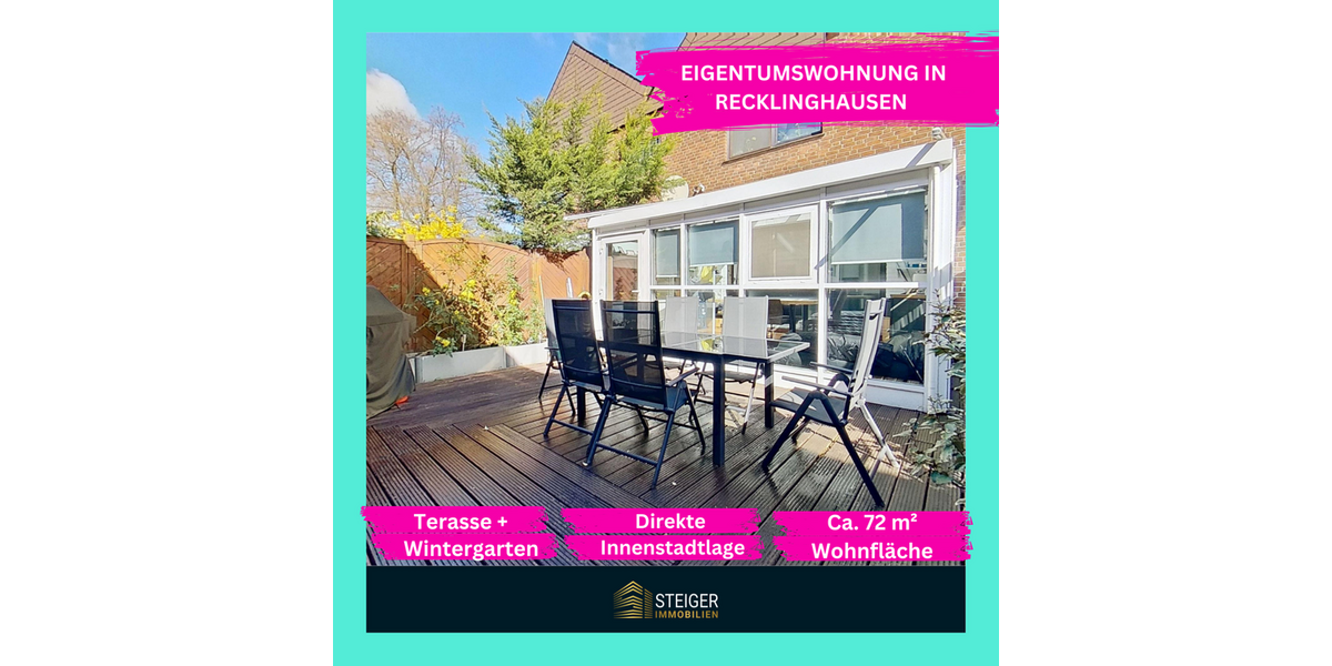 Etagenwohnung Recklinghausen - 2 Zimmer, 72 m&sup2;, 179.000&euro; | Angebot:26360237