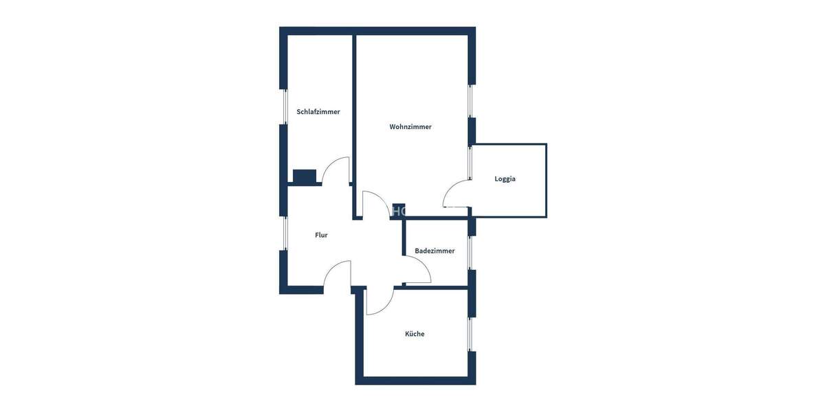 Charmante Dachgeschosswohnung mit Loggia in ruhiger Wohnlage 2 zimmer