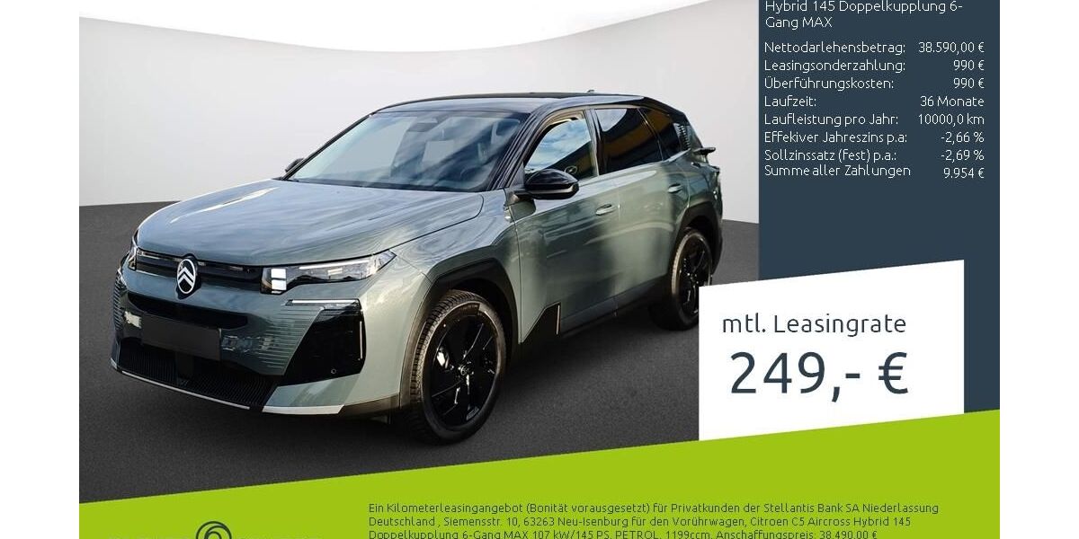 Citroen C5 Aircross 1.500 km 38.590 &euro; Dortmund 44263