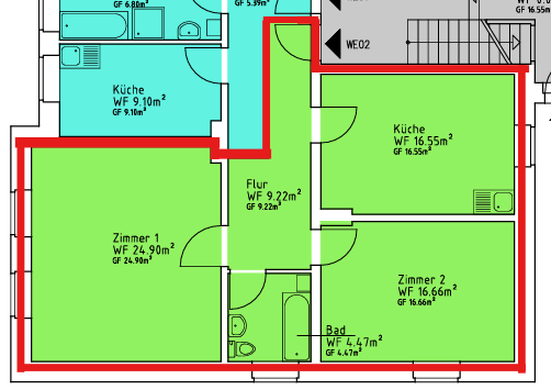 Helle 2-Zimmer-Wohnung im Erdgeschoss - zentral gelegen in Bochum-Werne 2 zimmer