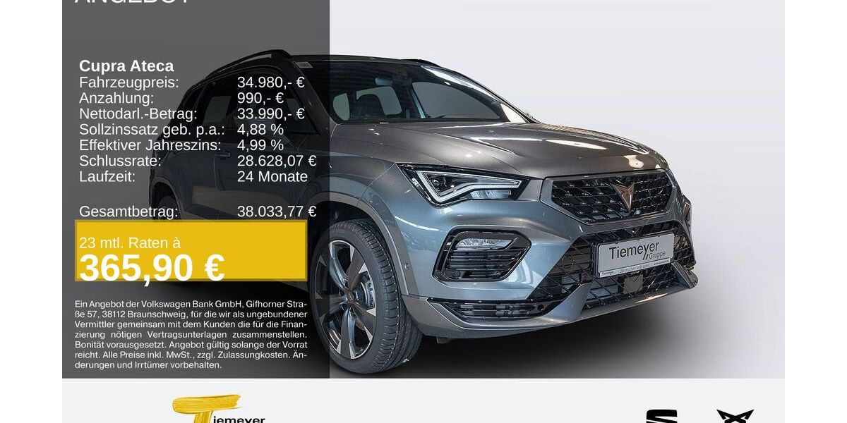 Cupra Ateca 9.999 km 34.680 &euro; Gelsenkirchen OT Beckhausen 45899