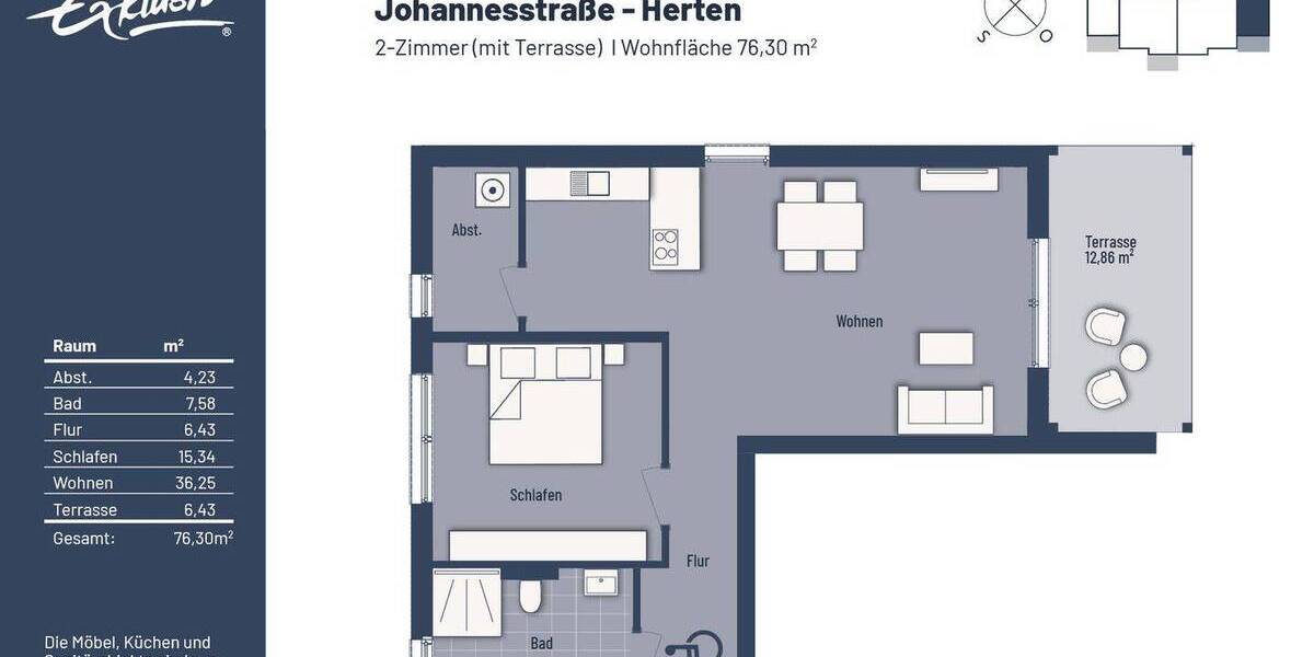 *NEUBAU* 2-Zimmer-Wohnung mit Terrasse 2 zimmer