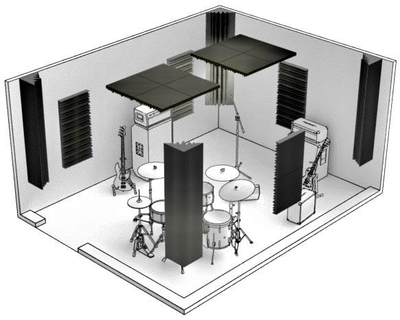 Proberaum zur Miete in Wuppertal zimmer