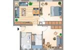 Dachgeschoßwohnung Recklinghausen Grullbad - 3 Zimmer, 56 m&sup2;, 243&euro; | Angebot:26279236