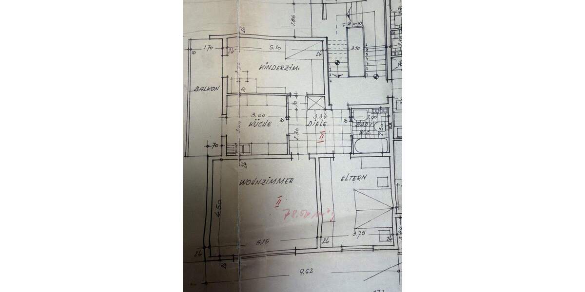 Etagenwohnung Bochum Gerthe - 3 Zimmer, 79 m&sup2;, 770&euro; | Angebot:25614813