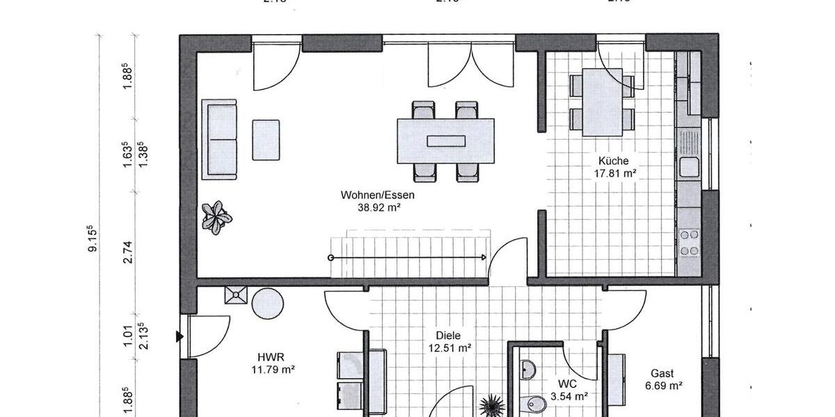 Einfamilienhaus Hagen Hagen-Nord - 8 Zimmer, 176 m&sup2;, 699.000&euro; | Angebot:26405422