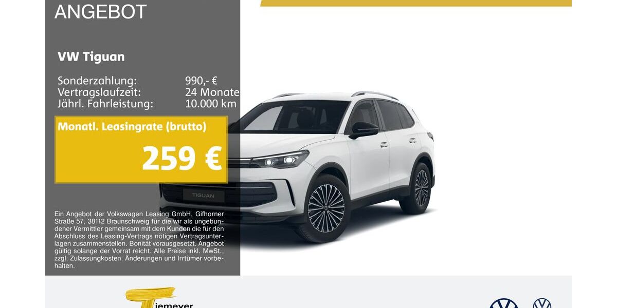 VW Tiguan 7.580 km 34.790 &euro; Marl 45770