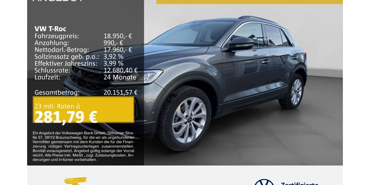 VW T-Roc 77.550 km 18.170 &euro; Duisburg 47059
