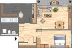 Erdgeschoßwohnung Velbert Velbert-Mitte - 2 Zimmer, 63 m&sup2;, 479&euro; | Angebot:25644836