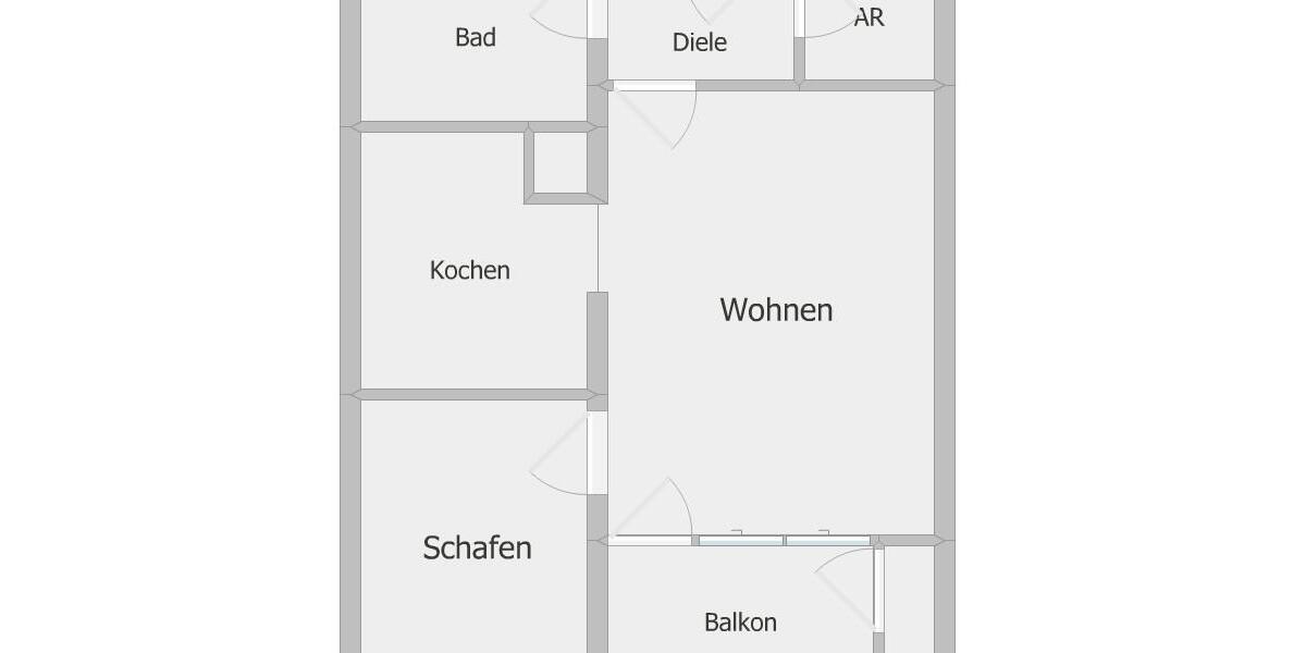 Etagenwohnung Duisburg Beeck - 2 Zimmer, 46 m&sup2;, 330&euro; | Angebot:26389115