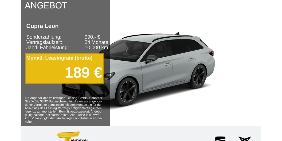 Cupra Leon 23.677 km 30.420 &euro; Gelsenkirchen OT Beckhausen 45899