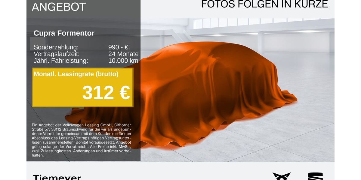 Cupra Formentor 52.143 km 19.550 &euro; Gelsenkirchen OT Beckhausen 45899