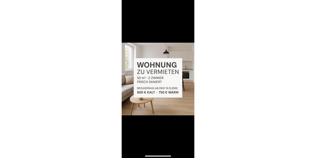 Wohnung zu vermieten 1 zimmer