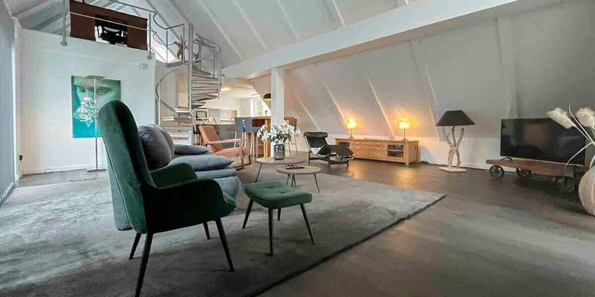 Exklusives Penthouse mit Galerie, Kamin, Garage und eigenem Aufzug in Essen-Rüttenscheid 3 zimmer