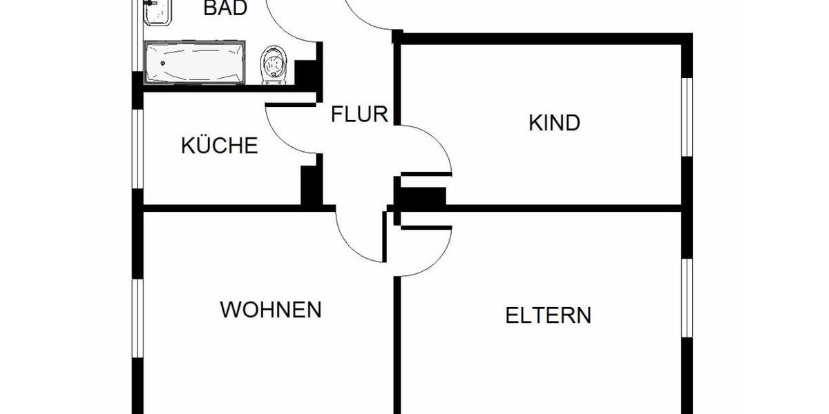 Erdgeschoßwohnung Gelsenkirchen Gelsenkirchen-Nord - 4.5 Zimmer, 70 m&sup2;, 469&euro; | Angebot:26151670