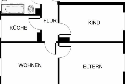 Wohnung Gelsenkirchen Gelsenkirchen-Nord - 4.5 Zimmer, 70 m&sup2;, 469&euro; | Angebot:26151670
