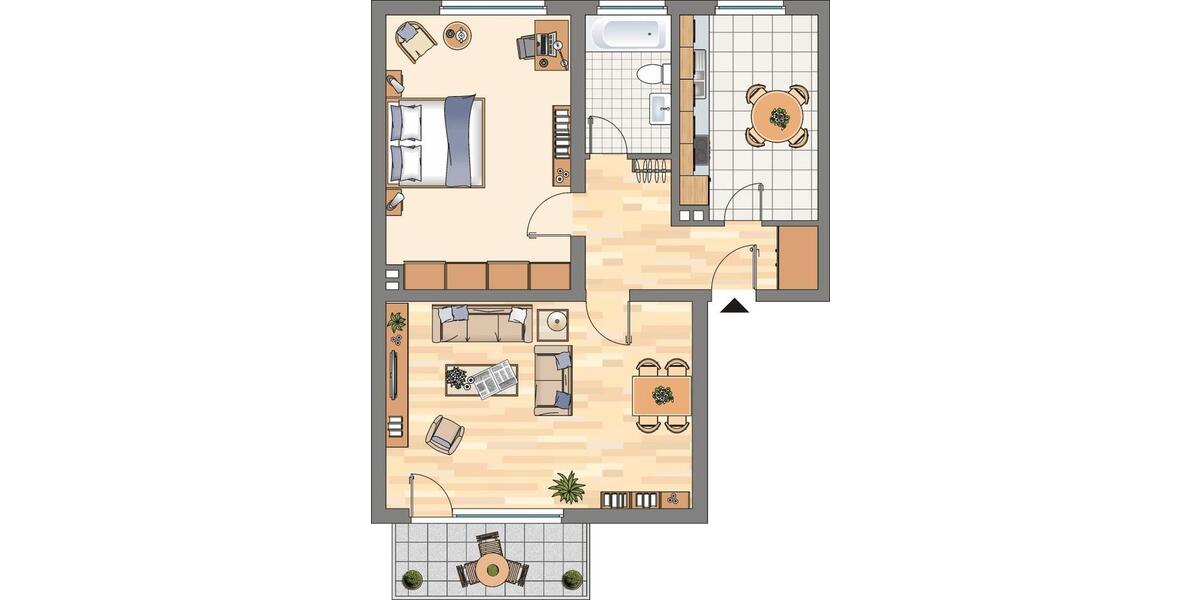 2-Zimmer-Wohnung in Castrop-Rauxel Habinghorst mit Balkon 2.5 zimmer