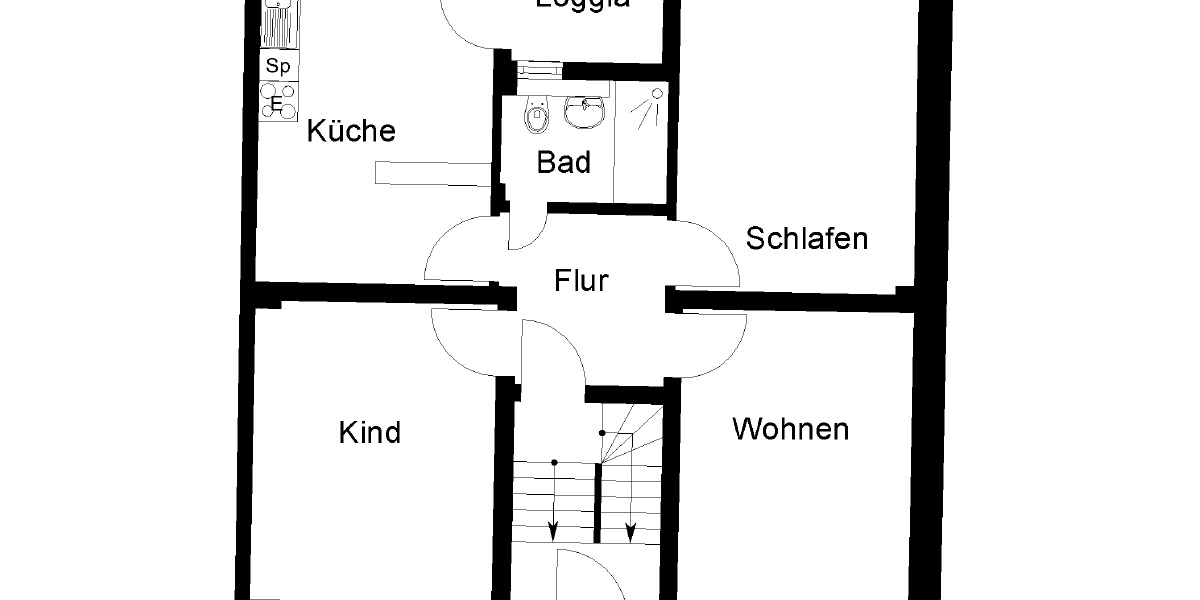Etagenwohnung Herne Wanne-Bickern - 3.5 Zimmer, 82 m&sup2;, 550&euro; | Angebot:26094934