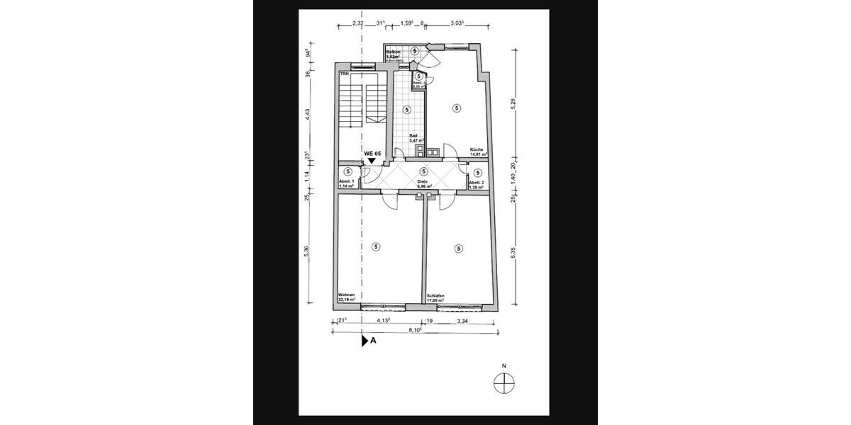 Helle Wohnung im Klinikviertel 2 zimmer