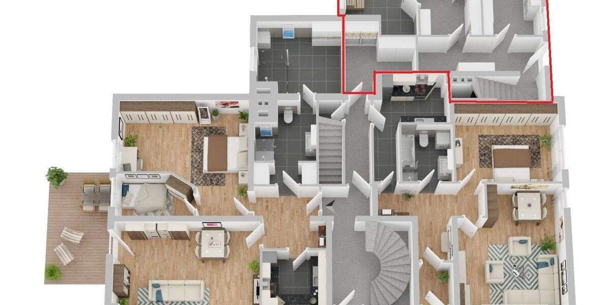 Etagenwohnung Wetter Volmarstein - 4 Zimmer, 191 m&sup2;, 299.000&euro; | Angebot:25191255