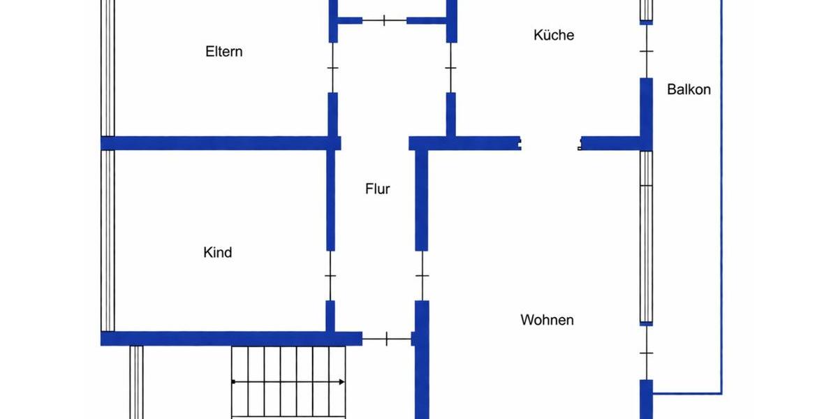 Etagenwohnung Essen Stadtbezirk II - 3 Zimmer, 73 m&sup2;, 950&euro; | Angebot:26380447