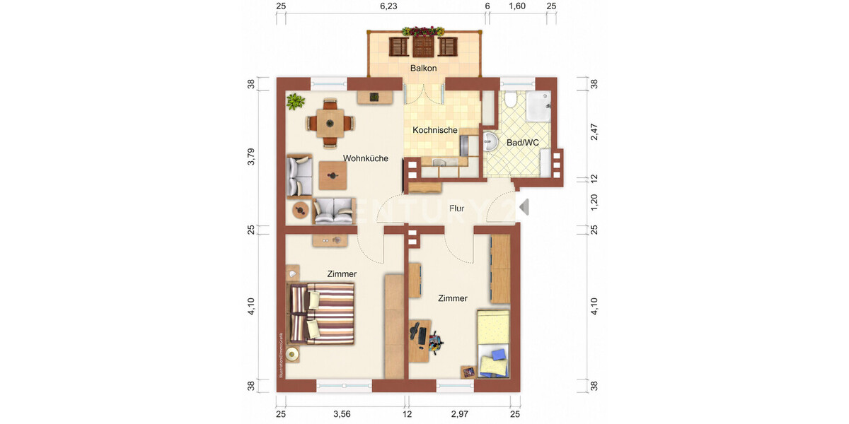 Wohnliches Zuhause mit Balkon - Etagenwohnung Herne Sodingen | Angebot:26762772