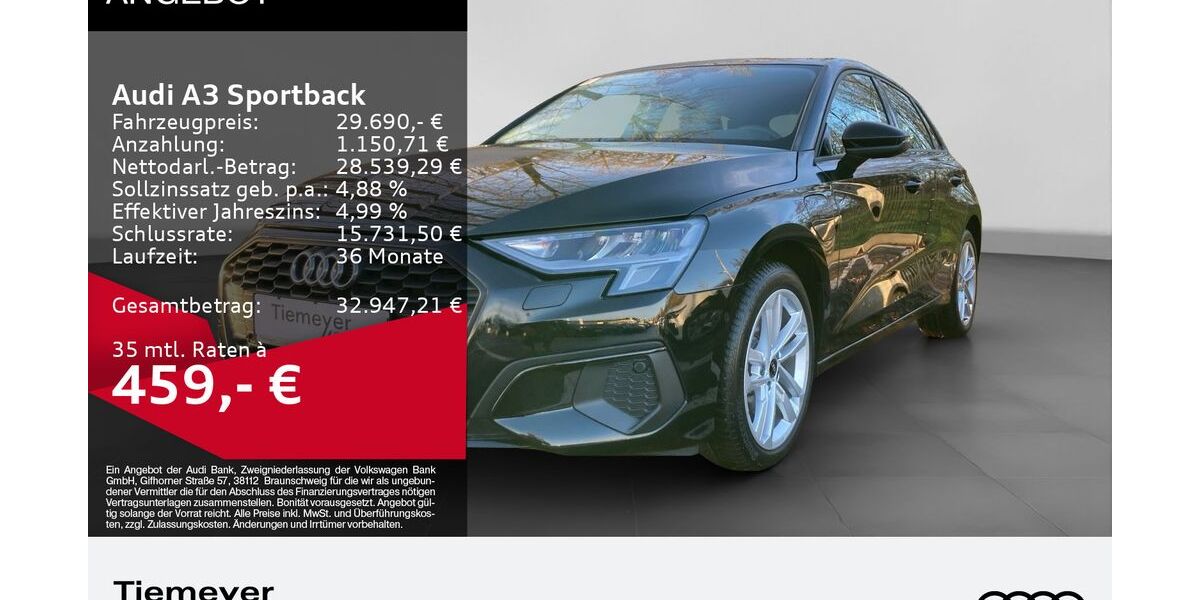 Audi A3 3.999 km 28.790 &euro; Bochum 44892