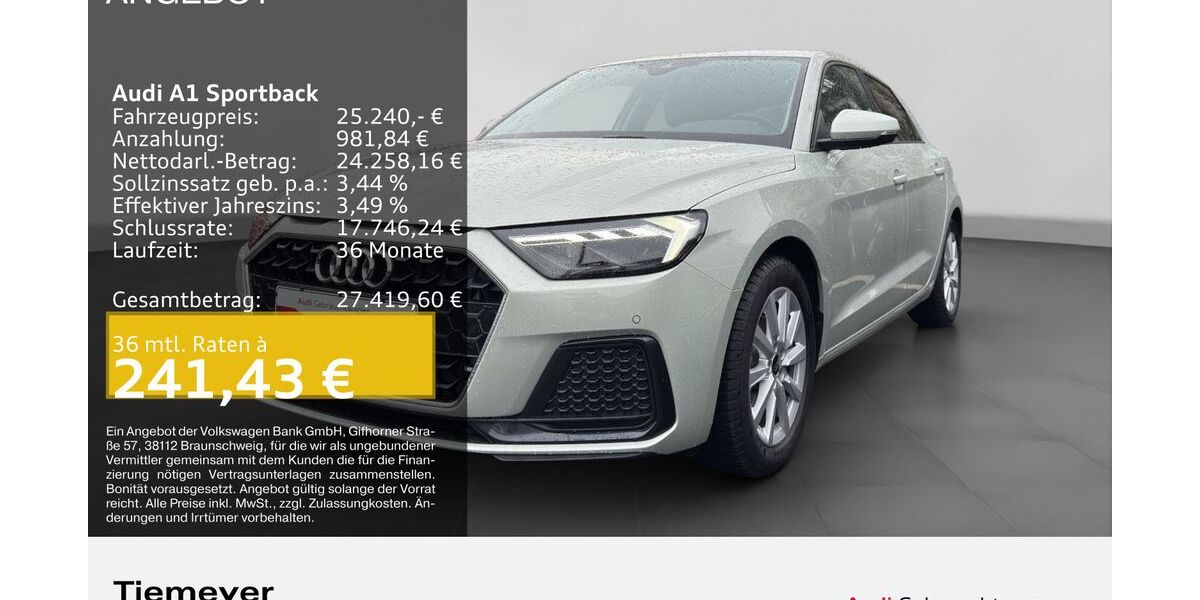 Audi A1 2.877 km 25.240 &euro; Oberhausen 46047