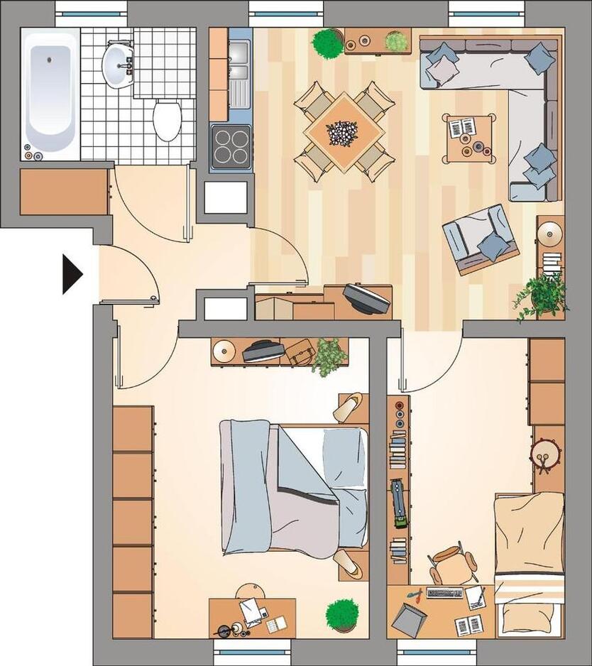 Das hat sich gewaschen,- neues Wannenbad inklusive zimmer