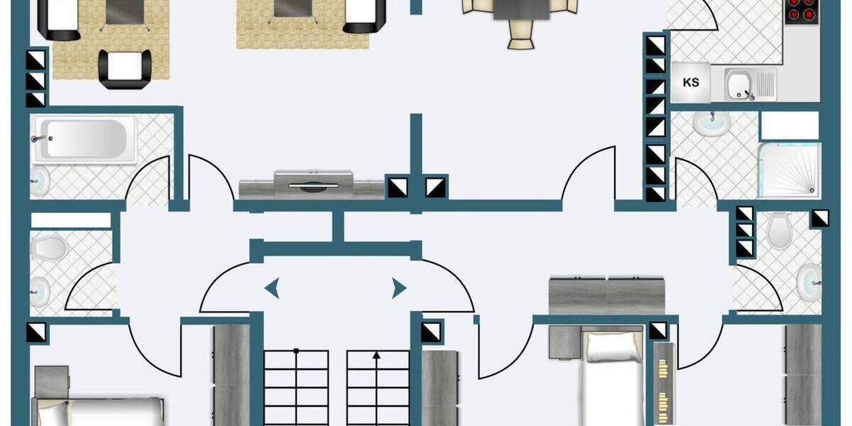 Etagenwohnung Bochum Innenstadt - 4 Zimmer, 115 m&sup2;, 279.000&euro; | Angebot:26037414
