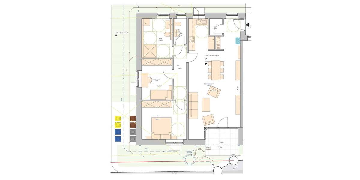 Terrassenwohnung Dorsten Rhade - 3 Zimmer, 95 m&sup2;, 374.400&euro; | Angebot:25779984