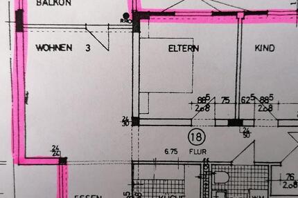 Wohnung 73qm, 3 ZKB, Balkon, Innenstadt nah 3 zimmer