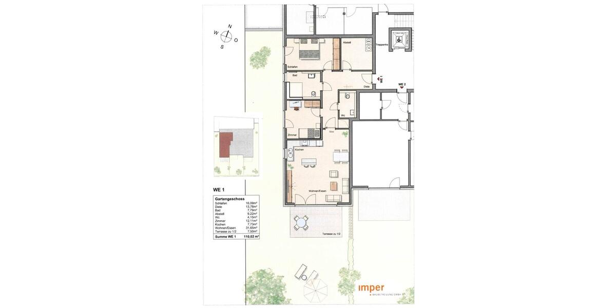 Erdgeschoßwohnung Haltern am See - 3.5 Zimmer, 110 m&sup2;, 490.000&euro; | Angebot:26799517
