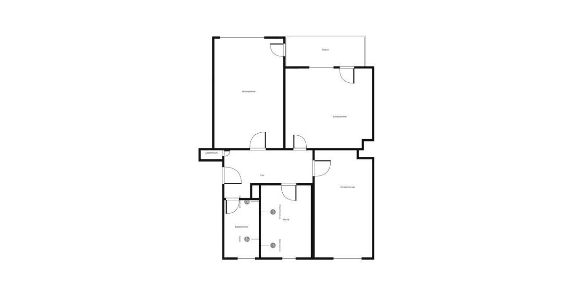 Schöne Erdgeschosswohnung mit Balkon, mit etwas Farbe einzugsbereit! 3 zimmer