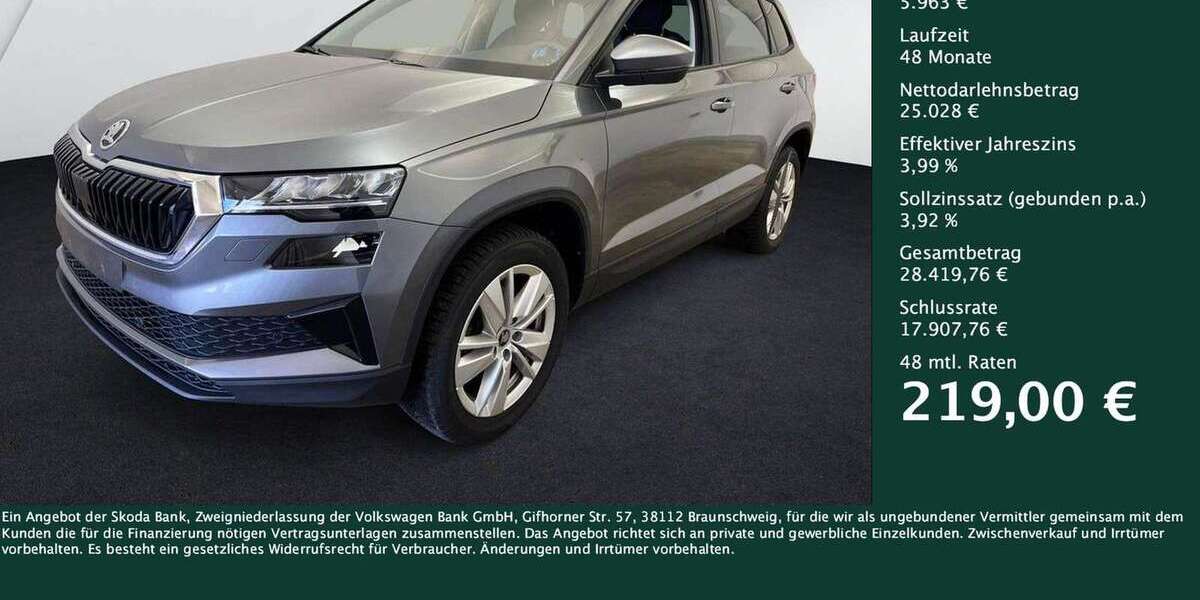 Skoda Karoq 18.161 km 30.991 &euro; Dortmund 44269